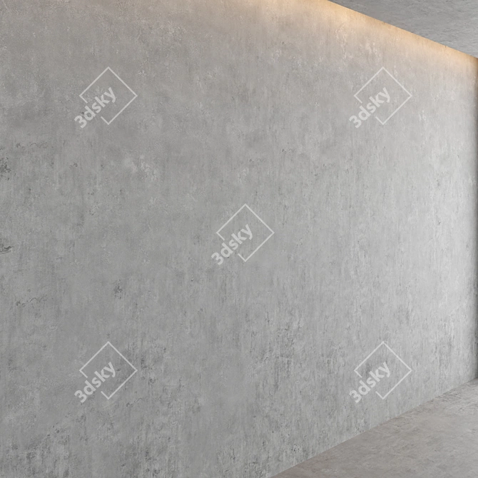 High-Quality Decorative Concrete Material 3D model image 2