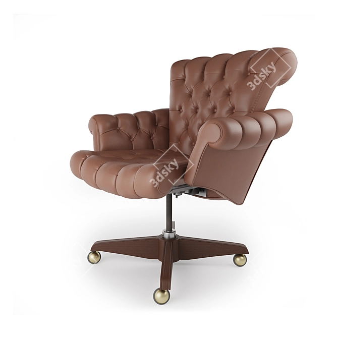 Elegant Executive Office Chair 3D model image 2