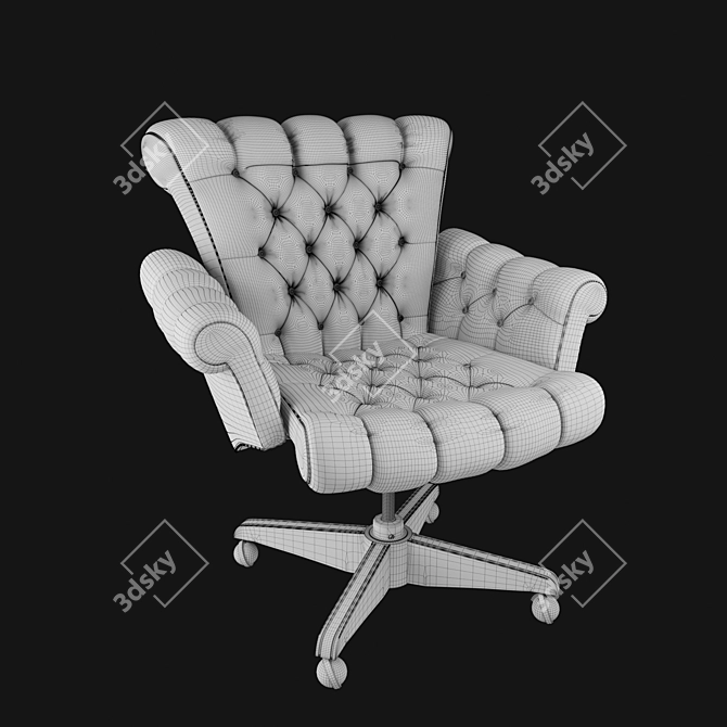 Elegant Executive Office Chair 3D model image 4