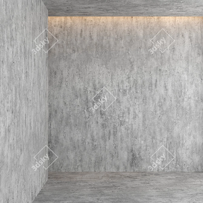 Seamless Concrete Textures 3D model image 1