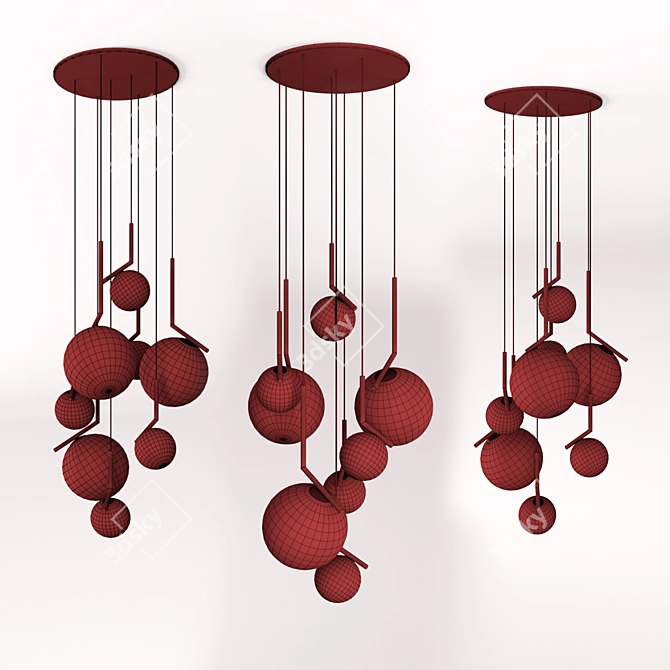 Bolle: Stylish Chandeliers for Contemporary Spaces 3D model image 3