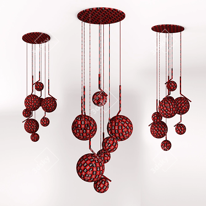 Bolle: Stylish Chandeliers for Contemporary Spaces 3D model image 4