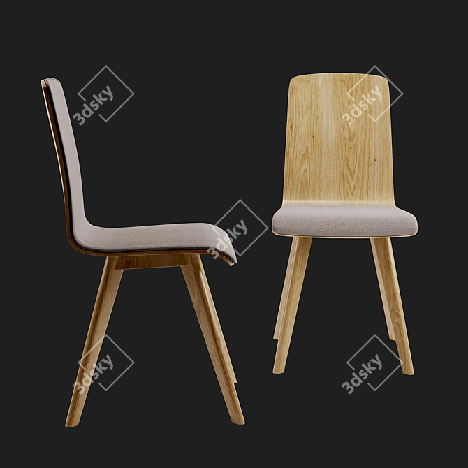 LINO FG DESIGN A-1602/1605 - Stylish 3D Chair 3D model image 2