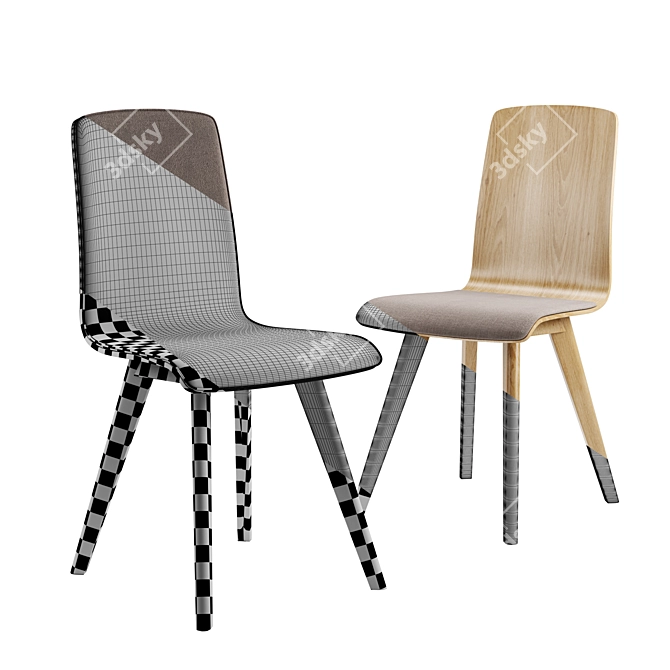 LINO FG DESIGN A-1602/1605 - Stylish 3D Chair 3D model image 5