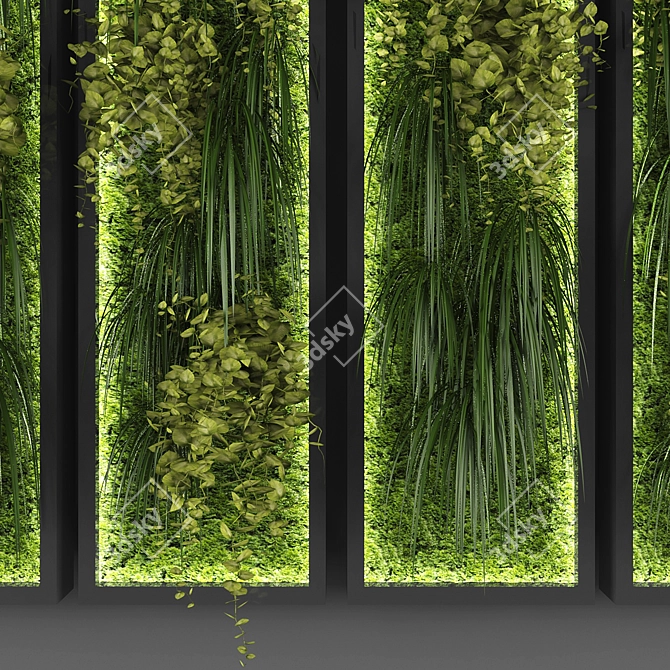 Polys Vertical Garden: Fresh, Green, and Stylish 3D model image 2
