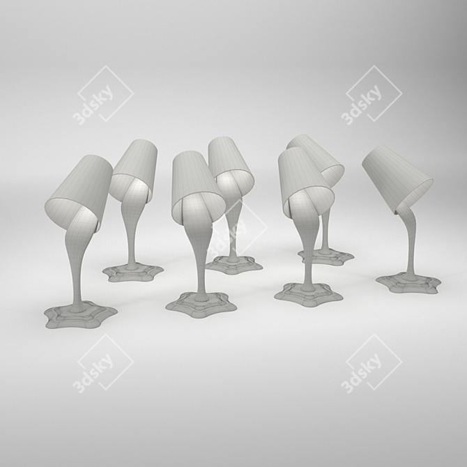 Artsy Paint Bucket Lamp 3D model image 2