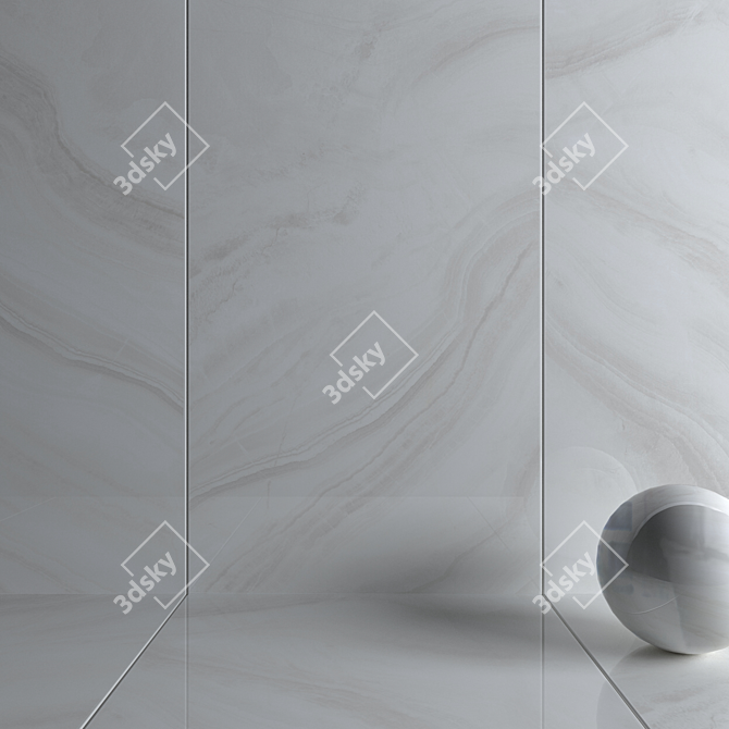 Morena Gray Wall Tiles: Versatile Multi-Texture Design 3D model image 3