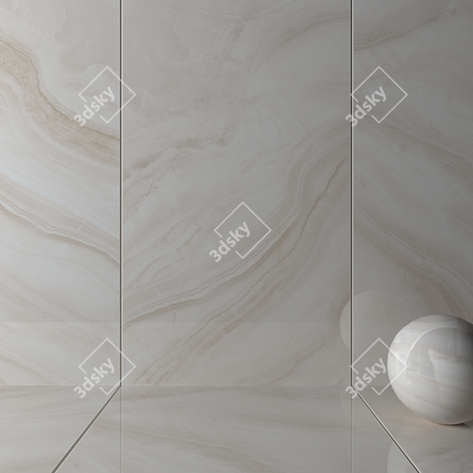 Morena Beige Wall Tiles: Multi-texture, High-quality 3D Model 3D model image 2