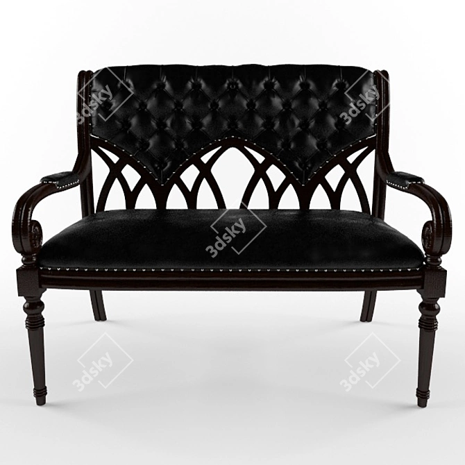 Avanti Albion Leather Sofa 3D model image 2