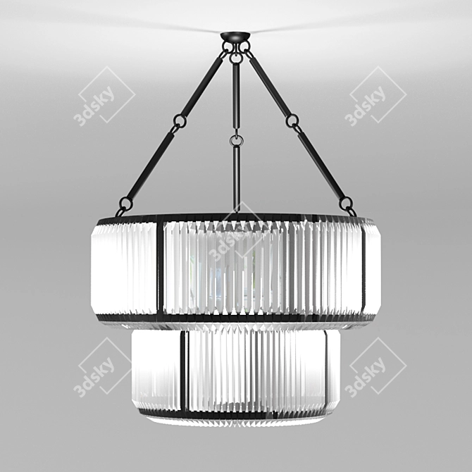 Eichholtz Infinity Double Chandelier 3D model image 2