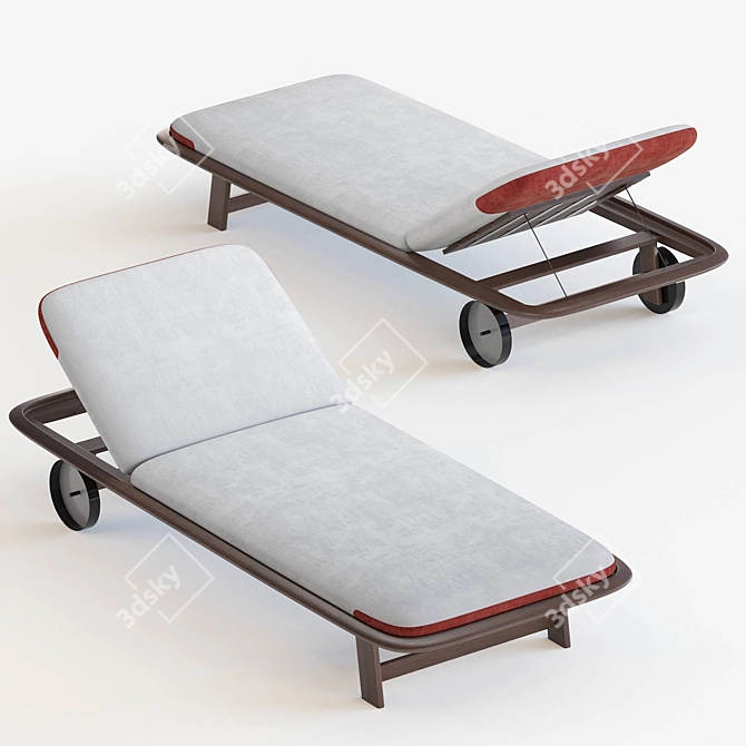 10th Tellaro Sun Lounger: Sleek and Stylish Design 3D model image 2