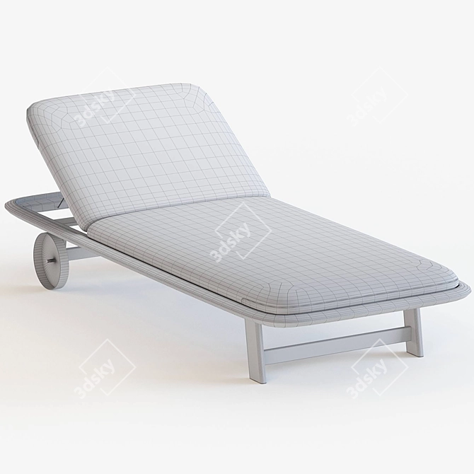 10th Tellaro Sun Lounger: Sleek and Stylish Design 3D model image 4