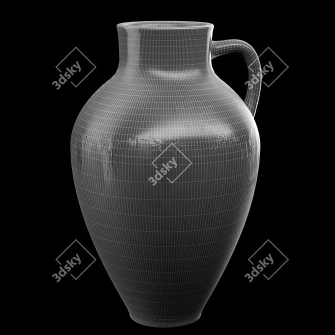 Vintage Jar: Timeless Elegance 3D model image 4