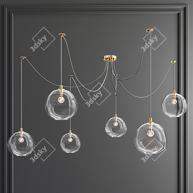 1. Blown Glass 6-Arm Chandelier Collection
2. Tim Blown Glass Pendant Lamp Collection
3. Chandelier 3D model image 5