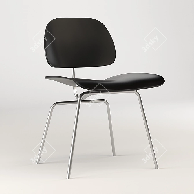 Revamped Eames DCM Chair 3D model image 1