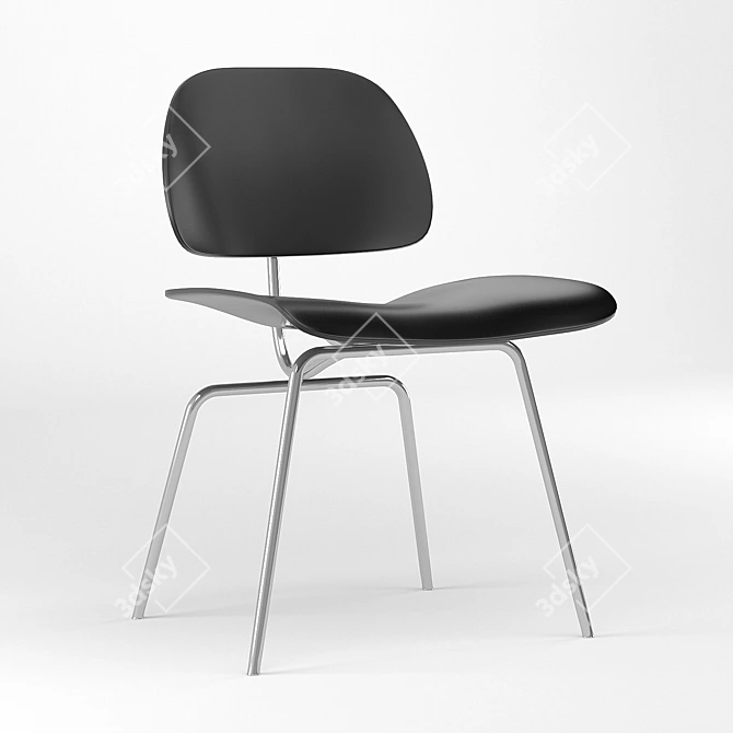 Revamped Eames DCM Chair 3D model image 6