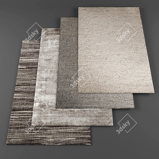 Contemporary Collection: Bo Concept Rugs 3D model image 1