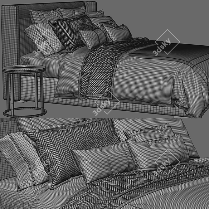 RH Lawson Bed - Stylish and Elegant Furniture 3D model image 5