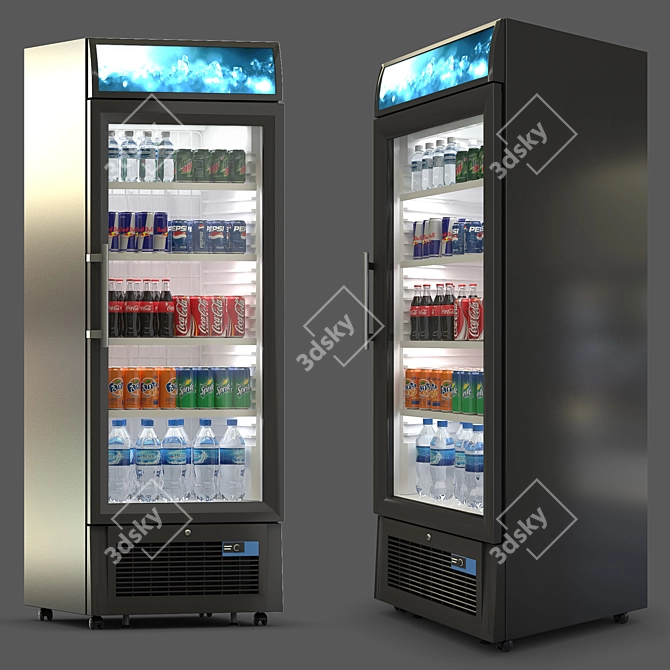 Clearview Freezer Fridge 3D model image 1