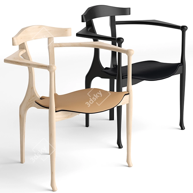 Barcelona Design Gaulino Chair: Stylish, Compact, Comfortable 3D model image 1