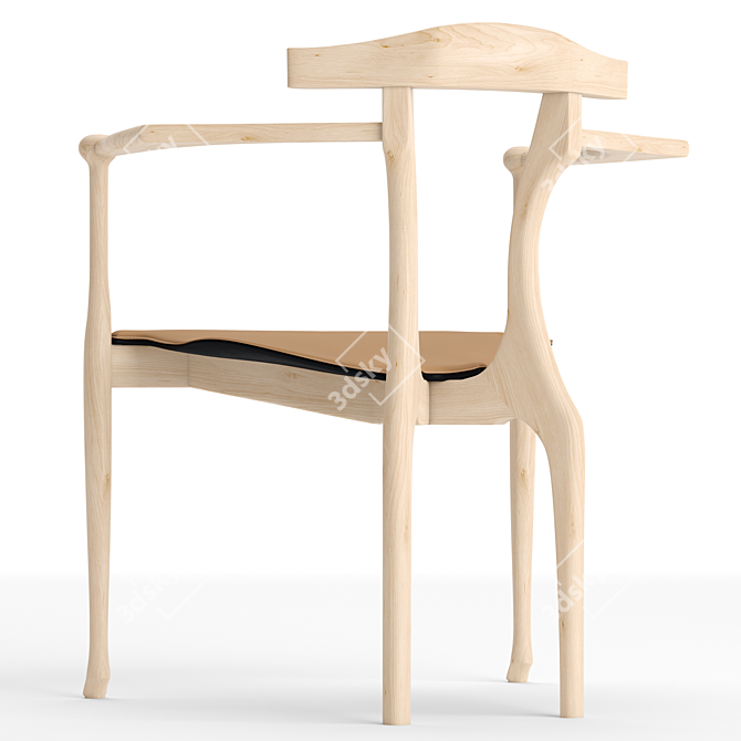 Barcelona Design Gaulino Chair: Stylish, Compact, Comfortable 3D model image 2