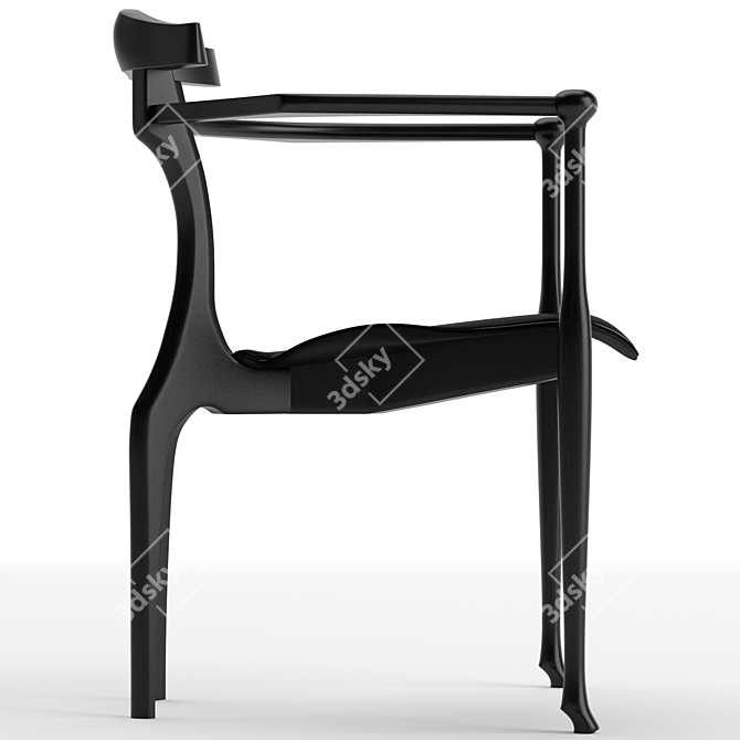 Barcelona Design Gaulino Chair: Stylish, Compact, Comfortable 3D model image 3