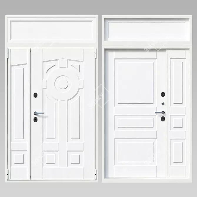 Om Termowood Doors 3D model image 2