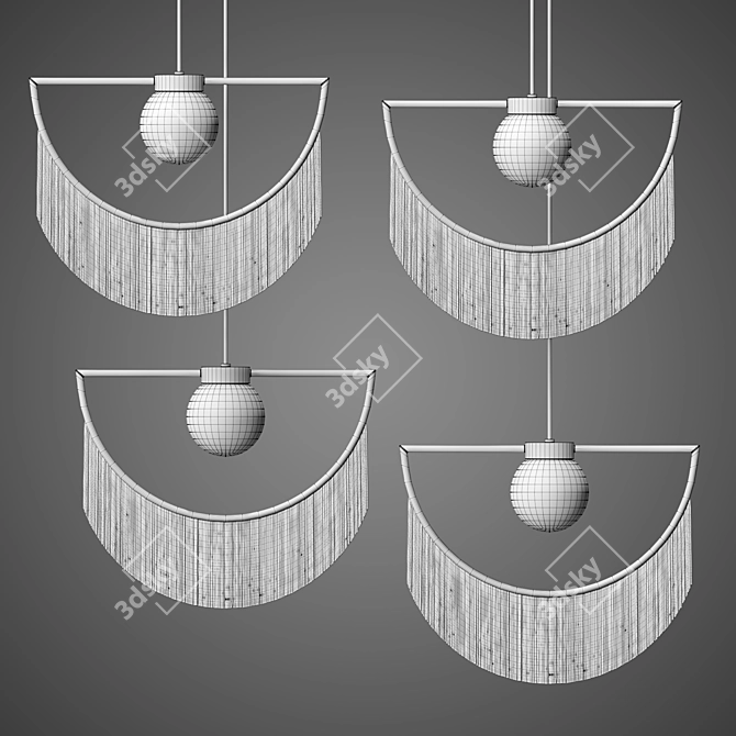 PDL2099 Chandeliers: Stunning Purl Orb 3D model image 2