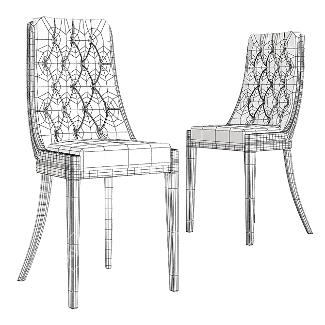 Elegant Morelato Italie Chair 3D model image 2