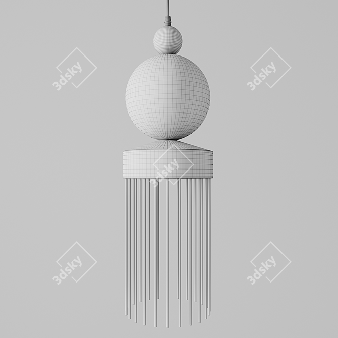 Quri Pendant Light: Elegant and Adjustable 3D model image 3