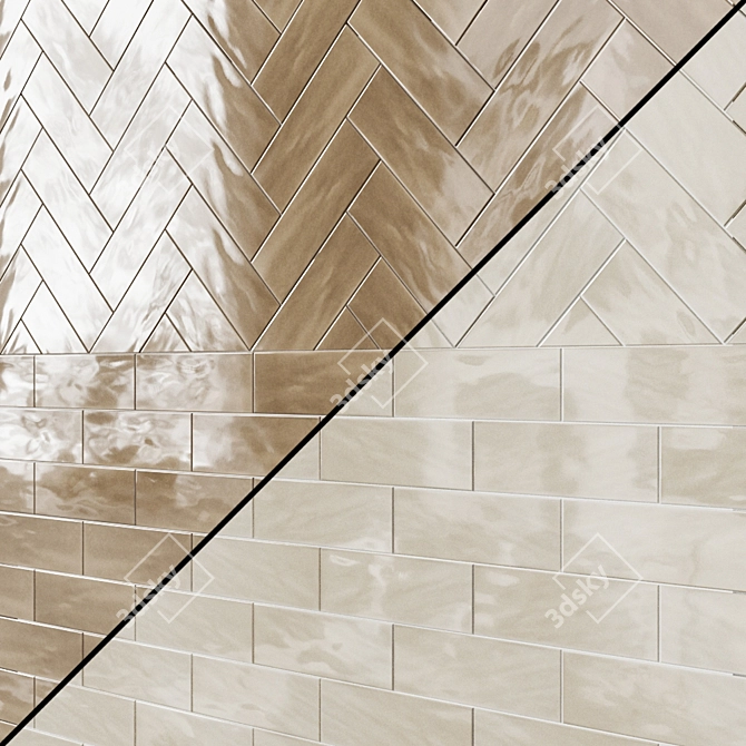 Manhattan Collection: Sleek & Versatile Ceramic Tiles 3D model image 5