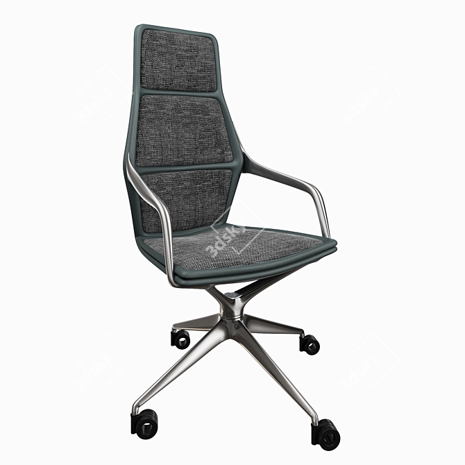 Modern Ray Conference Chair 3D model image 6