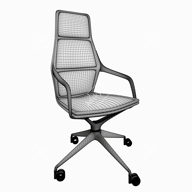 Modern Ray Conference Chair 3D model image 8