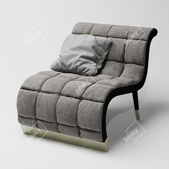 Ferre Bonnie_2: Elegant Armchair with Bronze Accent 3D model image 1
