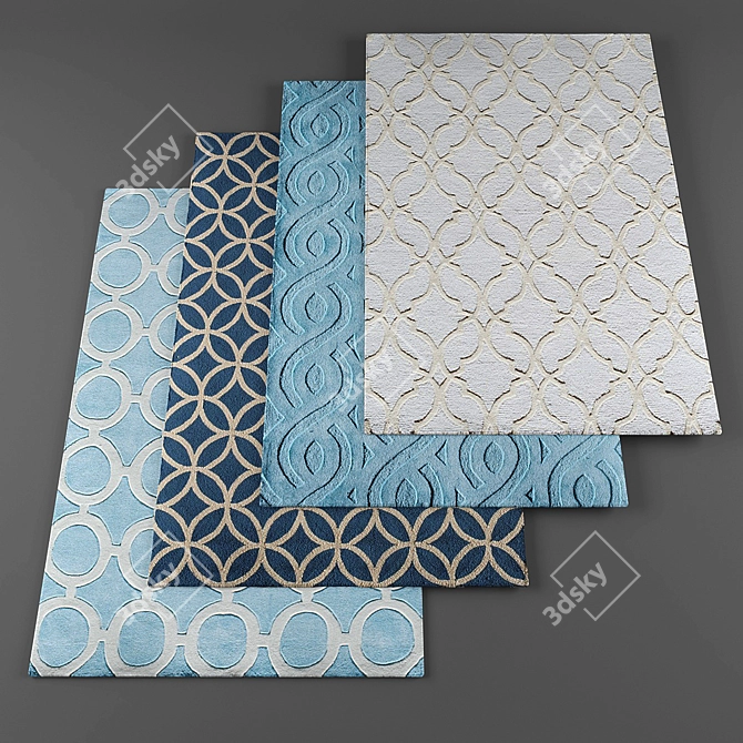 Rugs135: Stylish Collection of Rugs 3D model image 1