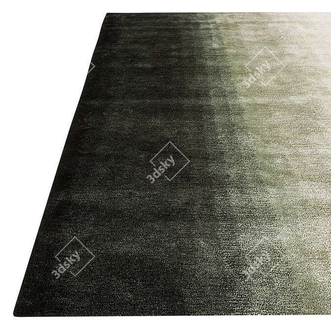 Asplund Gradient Rug: Modern Elegance in Wool & Viscose 3D model image 3