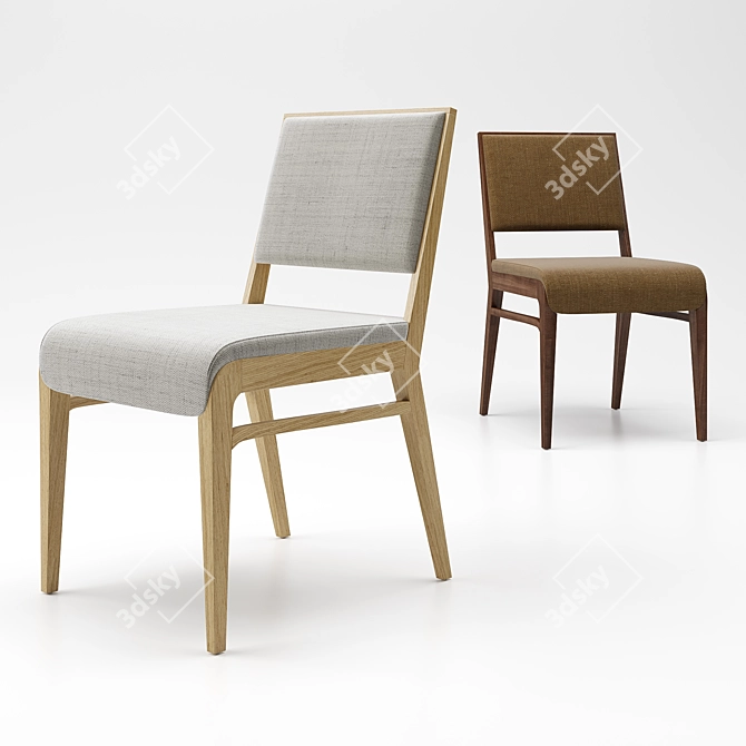 Sleek & Stylish Auster Chair 3D model image 2