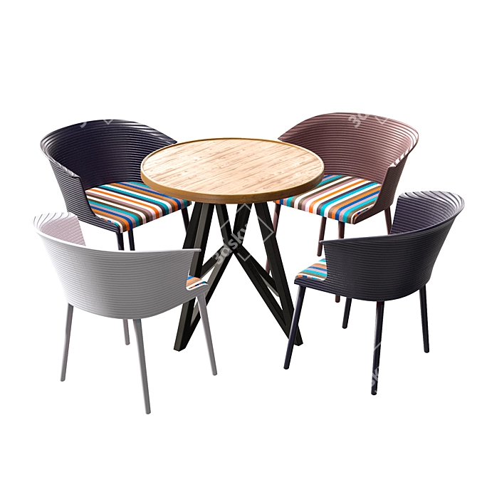 4union Dining Set: Modern Style and Premium Quality 3D model image 1