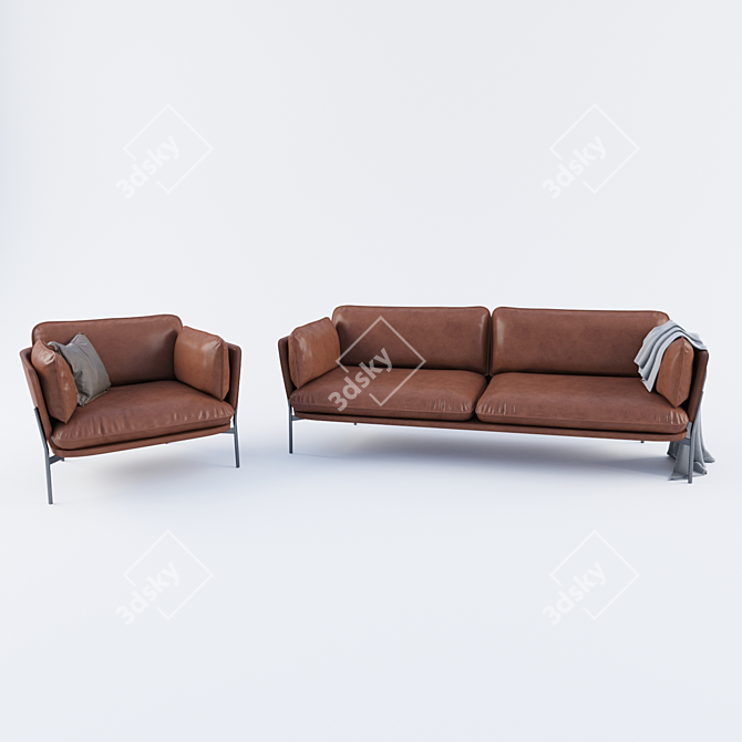 Elevate Your Lounge with Cloud LN3 3D model image 1