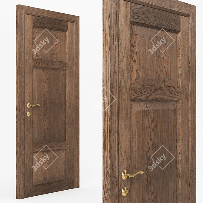 ELEGANCE 6_02: Stylish 3D Door Design 3D model image 2