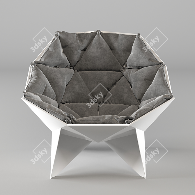 Geometry Luxe Chair 3D model image 2