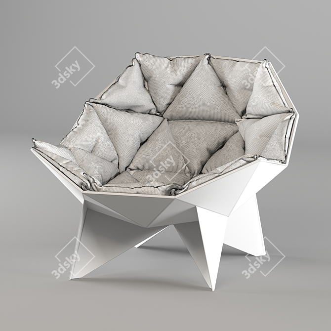 Geometry Luxe Chair 3D model image 4