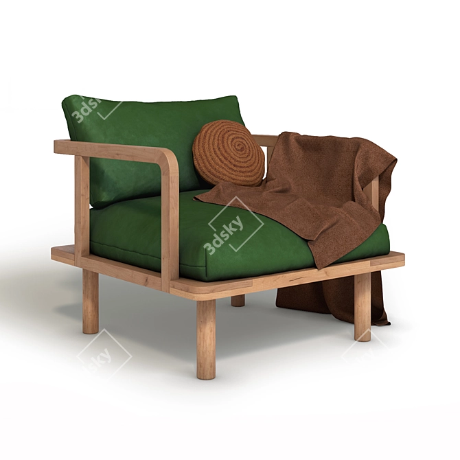 Ethnic Dreamer Armchair by Pop & Scott 3D model image 1