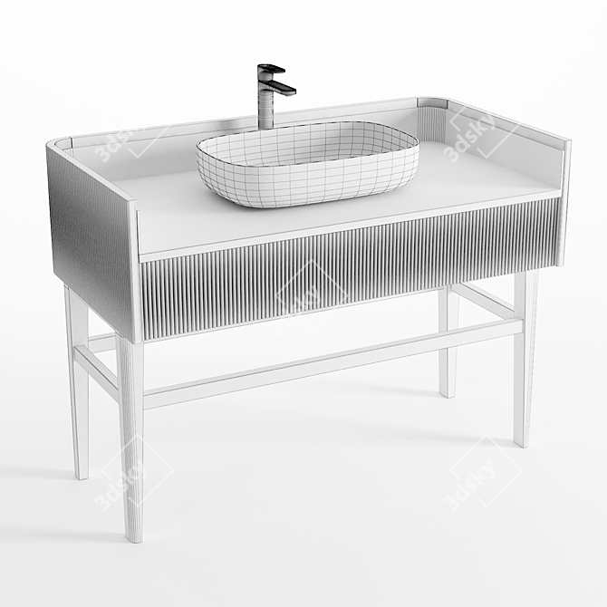 Briotti 2020 Bathroom Washbasin Cabinet 3D model image 4