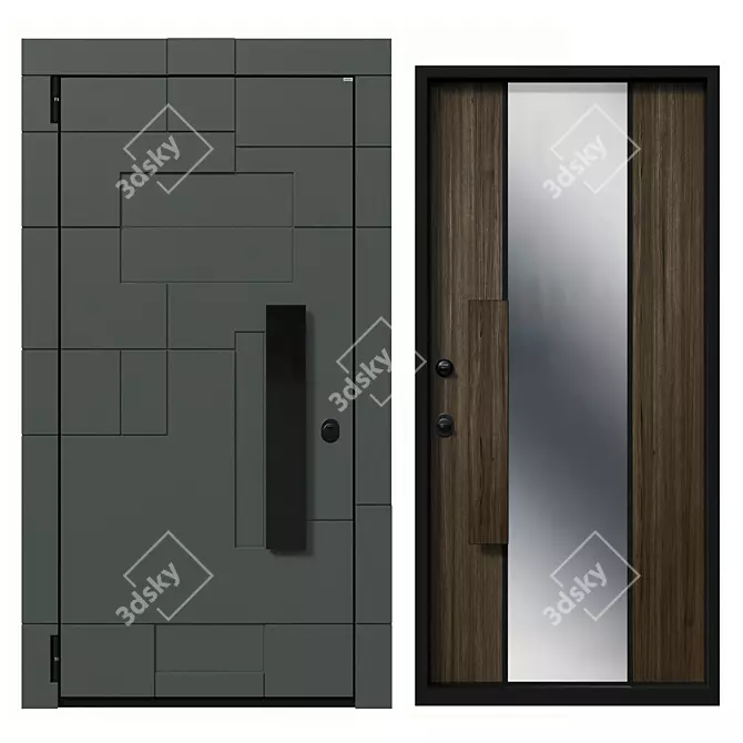 Om Shweda - Premium European Decorative Doors 3D model image 1