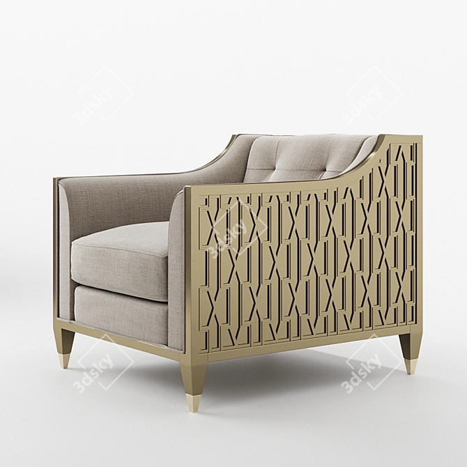 Elegant Caracole Chair-ish Chair 3D model image 3