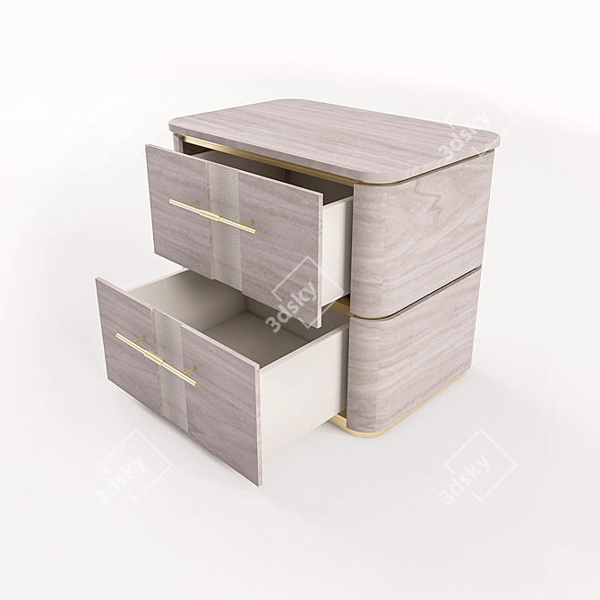 Elegant Agra Bedside Charm 3D model image 2