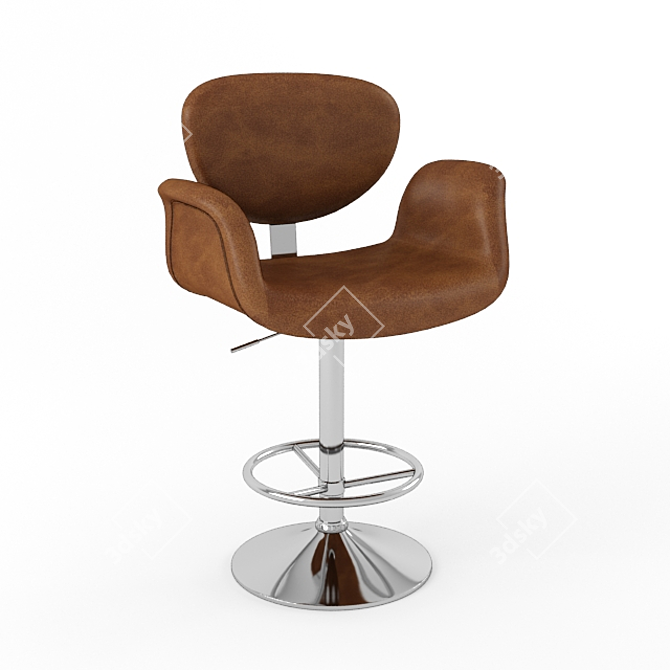 Elegant Bar Stool for Dining 3D model image 1