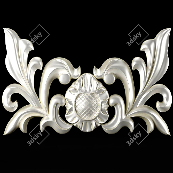 Precision Cutting Decorative Element 3D model image 1