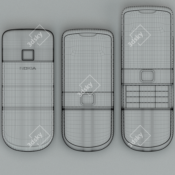 Sleek Nokia Carbon Edition 3D model image 2